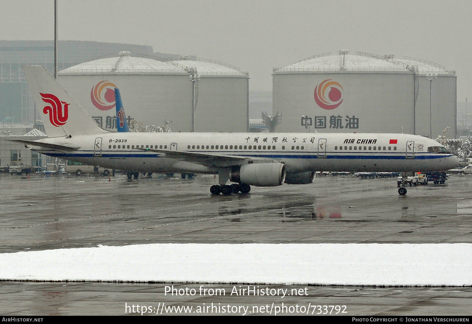 Aircraft Photo of B-2839 | Boeing 757-2Z0 | Air China | AirHistory.net #733792