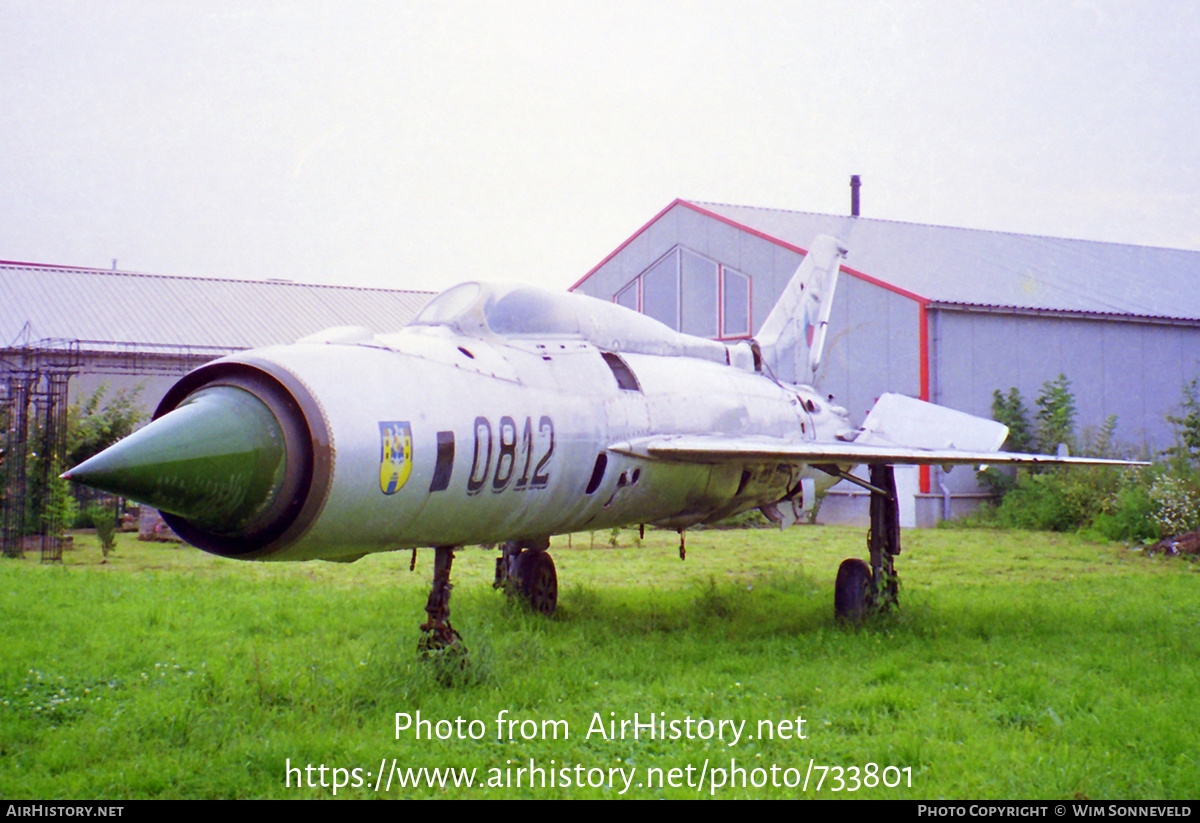 Aircraft Photo of 0812 | Mikoyan-Gurevich MiG-21PF | Czechoslovakia - Air Force | AirHistory.net #733801