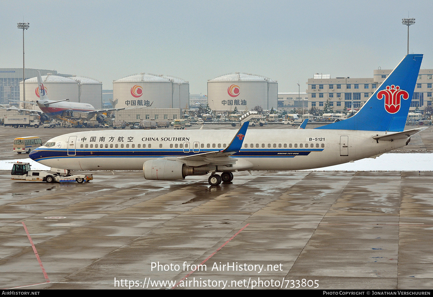 Aircraft Photo of B-5121 | Boeing 737-83N | China Southern Airlines | AirHistory.net #733805