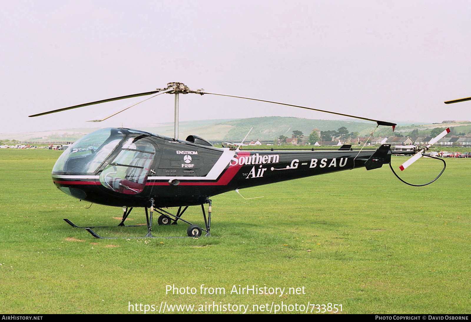 Aircraft Photo of G-BSAU | Enstrom F-28F Falcon | Southern Air | AirHistory.net #733851