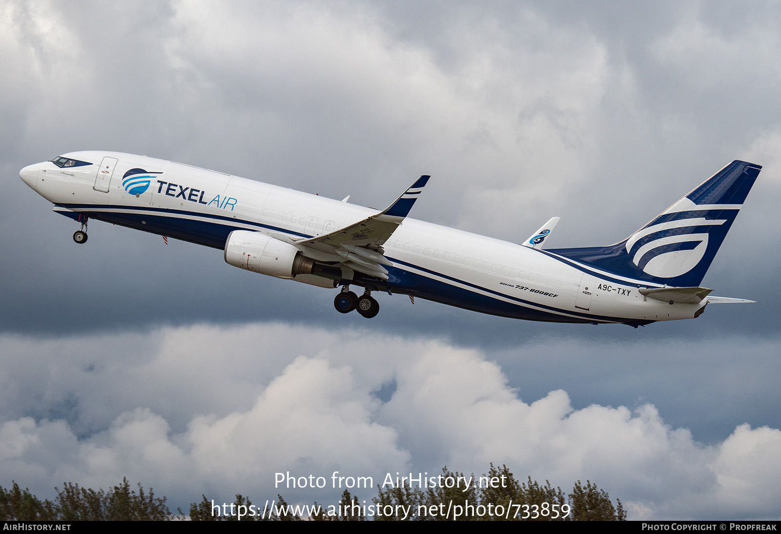 Aircraft Photo of A9C-TXY | Boeing737-8Q8(BCF) | Texel Air | AirHistory.net #733859