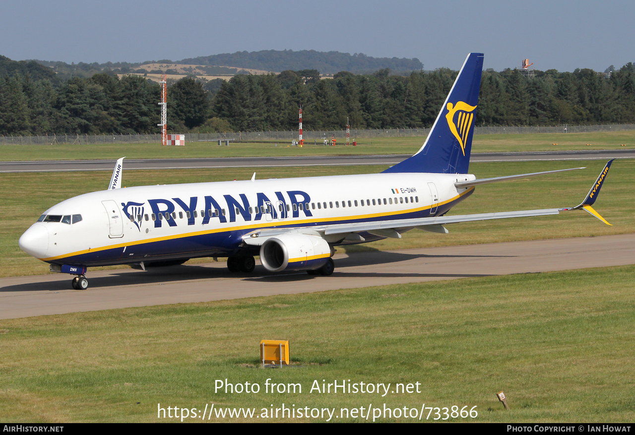 Aircraft Photo of EI-DWH | Boeing 737-8AS | Ryanair | AirHistory.net #733866