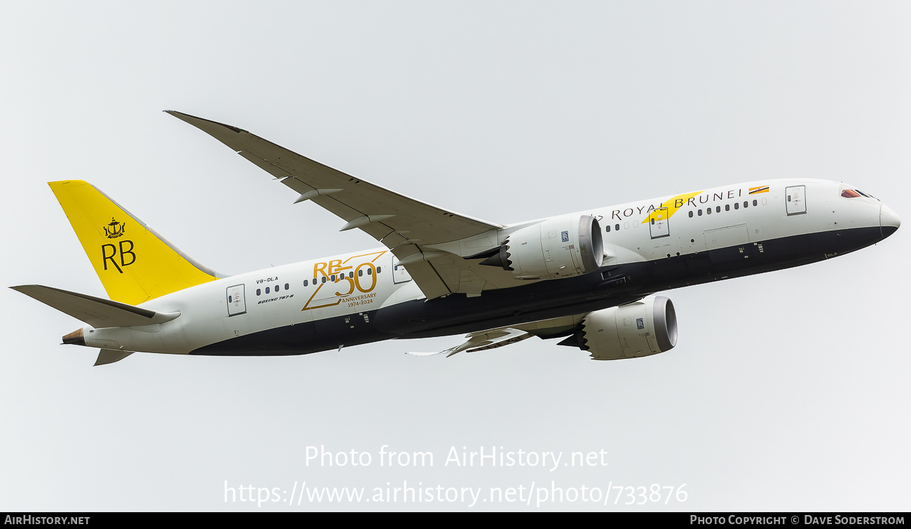 Aircraft Photo of V8-DLA | Boeing 787-8 Dreamliner | Royal Brunei Airlines | AirHistory.net #733876