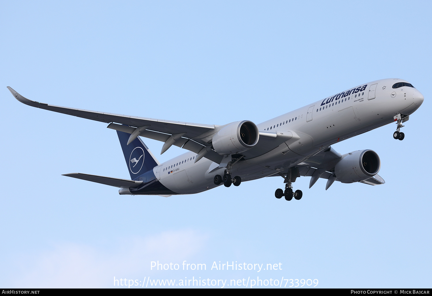 Aircraft Photo of D-AIXU | Airbus A350-941 | Lufthansa | AirHistory.net #733909