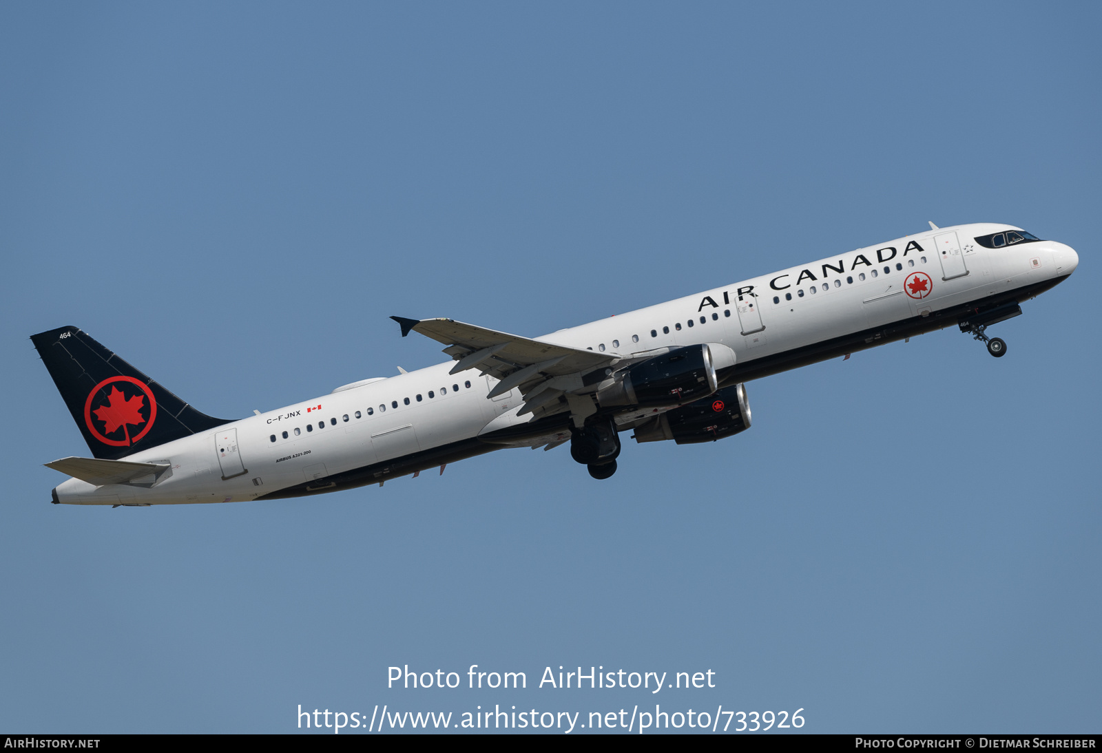 Aircraft Photo of C-FJNX | Airbus A321-211 | Air Canada | AirHistory.net #733926