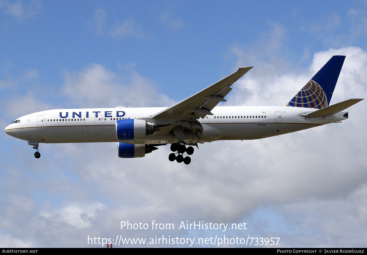 Aircraft Photo of N779UA | Boeing 777-222 | United Airlines | AirHistory.net #733957