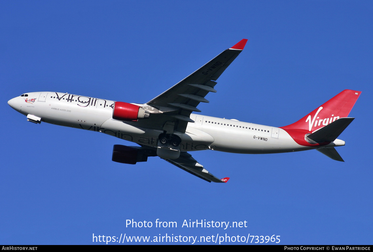 Aircraft Photo of G-VWND | Airbus A330-223 | Virgin Atlantic Airways | AirHistory.net #733965