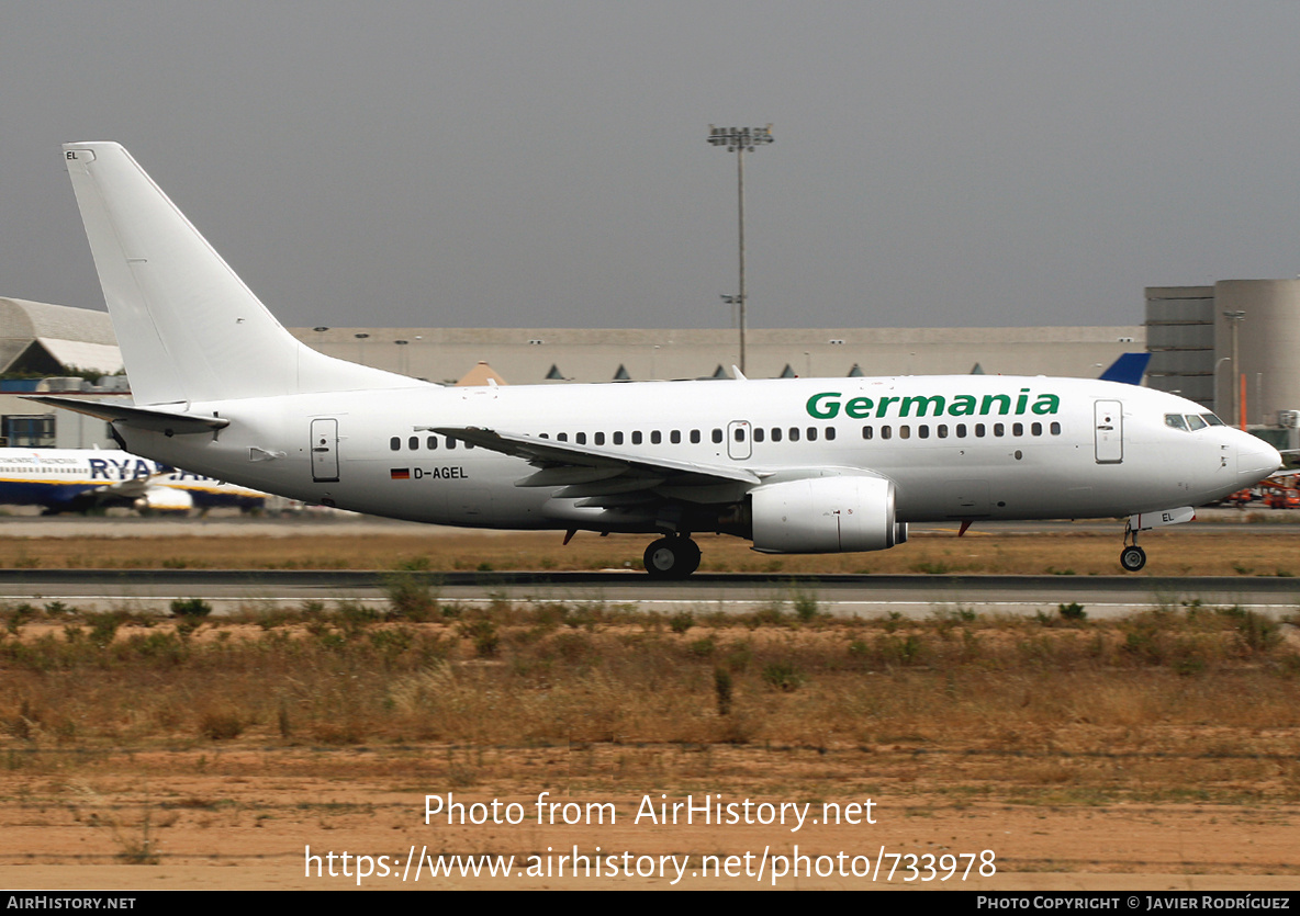 Aircraft Photo of D-AGEL | Boeing 737-75B | Germania | AirHistory.net #733978