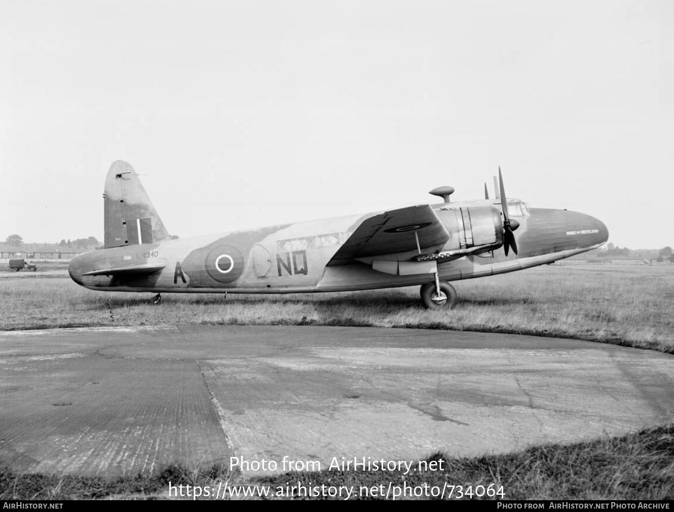 Aircraft Photo of L4340 | Vickers Wellington C.1 | UK - Air Force | AirHistory.net #734064