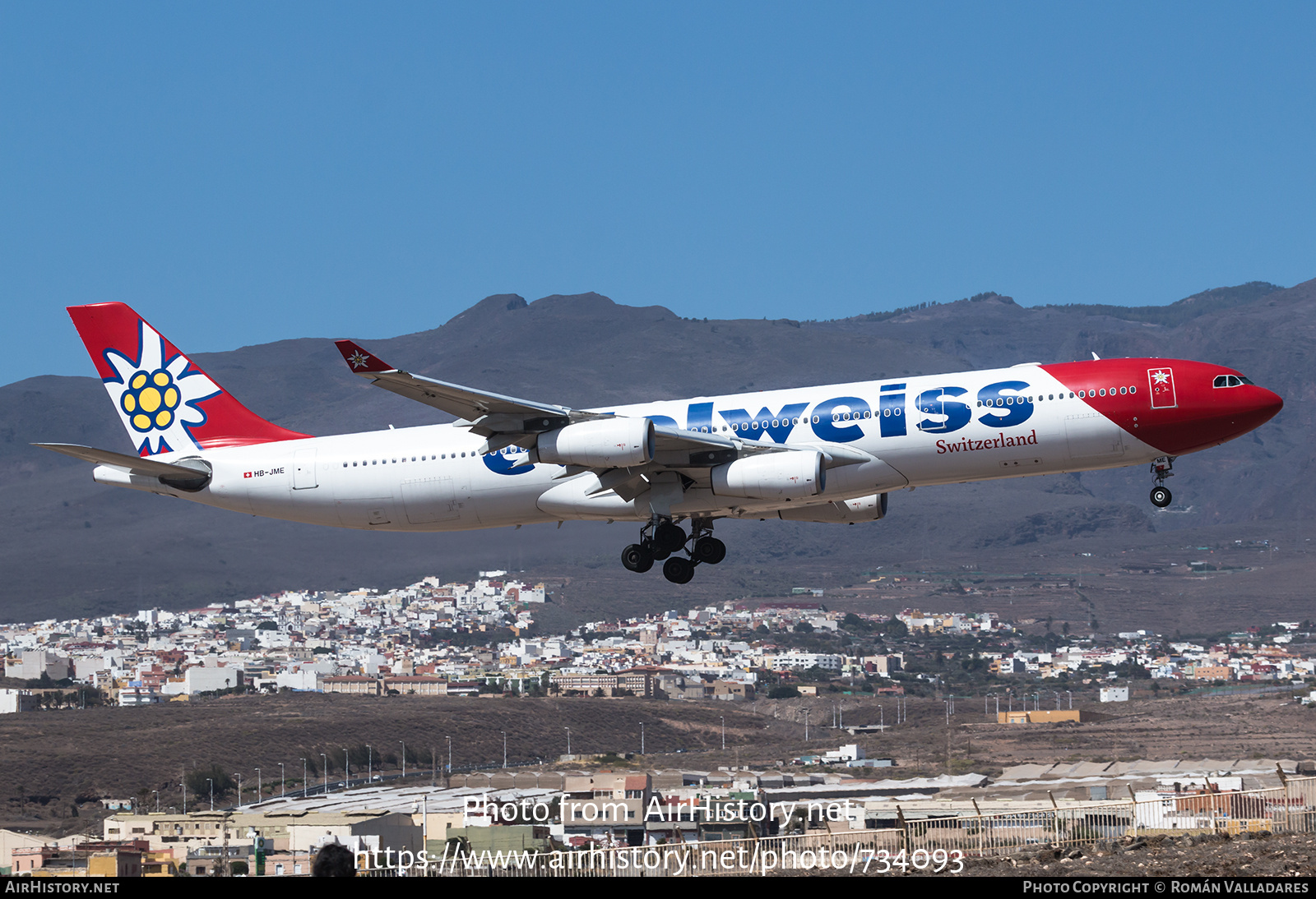 Aircraft Photo of HB-JME | Airbus A340-313X | Edelweiss Air | AirHistory.net #734093