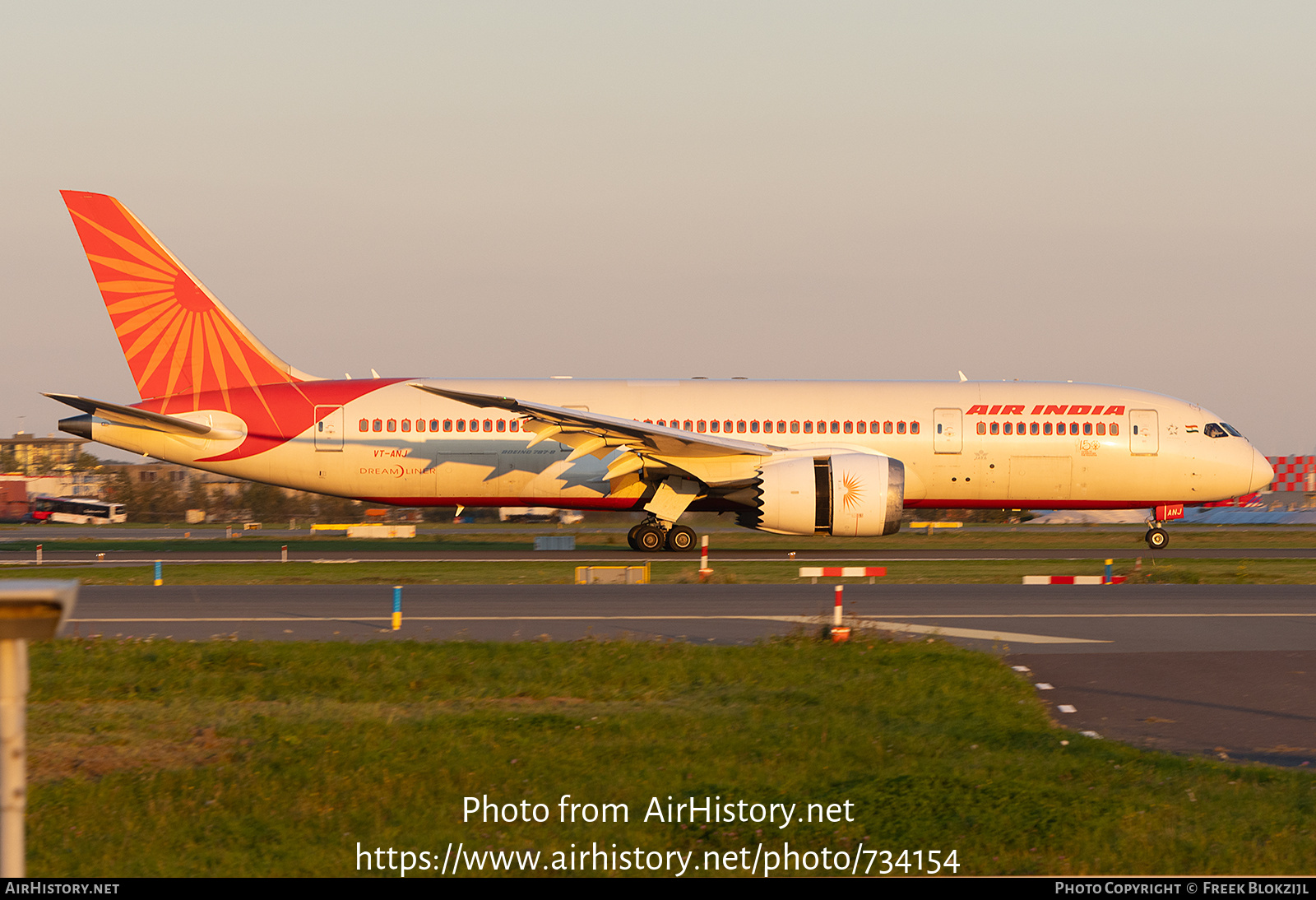 Aircraft Photo of VT-ANJ | Boeing 787-8 Dreamliner | Air India | AirHistory.net #734154