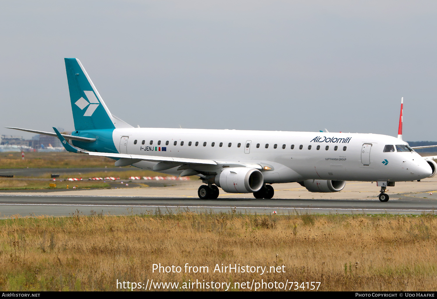 Aircraft Photo of I-JENJ | Embraer 190LR (ERJ-190-100LR) | Air Dolomiti | AirHistory.net #734157