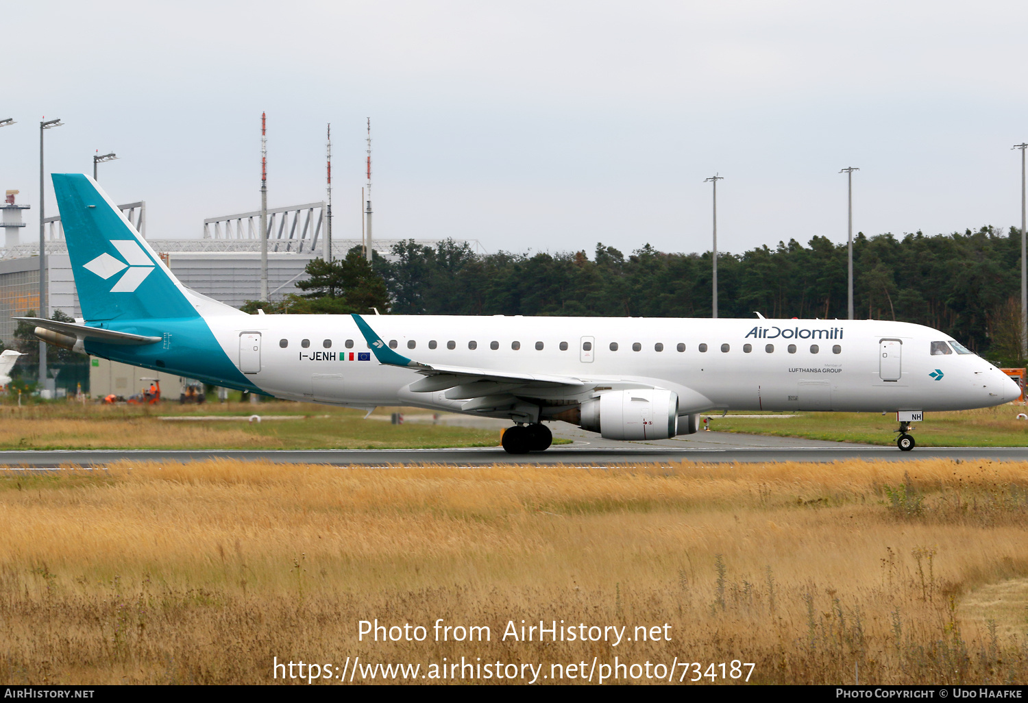 Aircraft Photo of I-JENH | Embraer 190LR (ERJ-190-100LR) | Air Dolomiti | AirHistory.net #734187