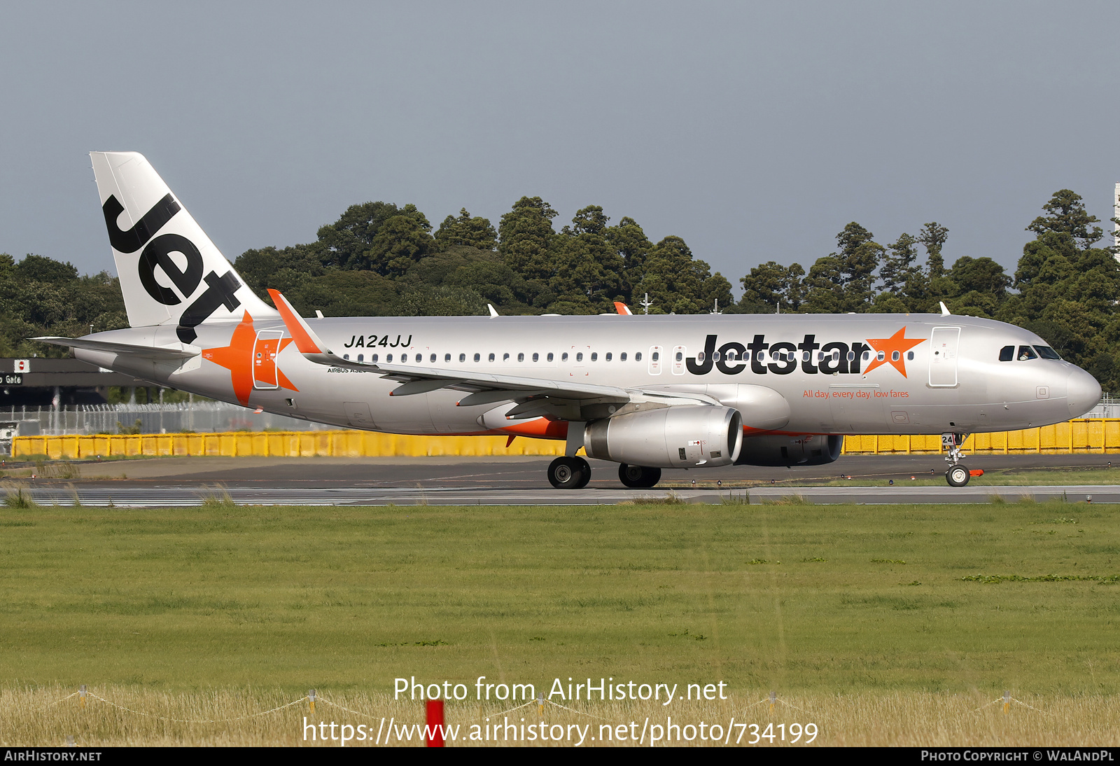 Aircraft Photo of JA24JJ | Airbus A320-232 | Jetstar Airways | AirHistory.net #734199