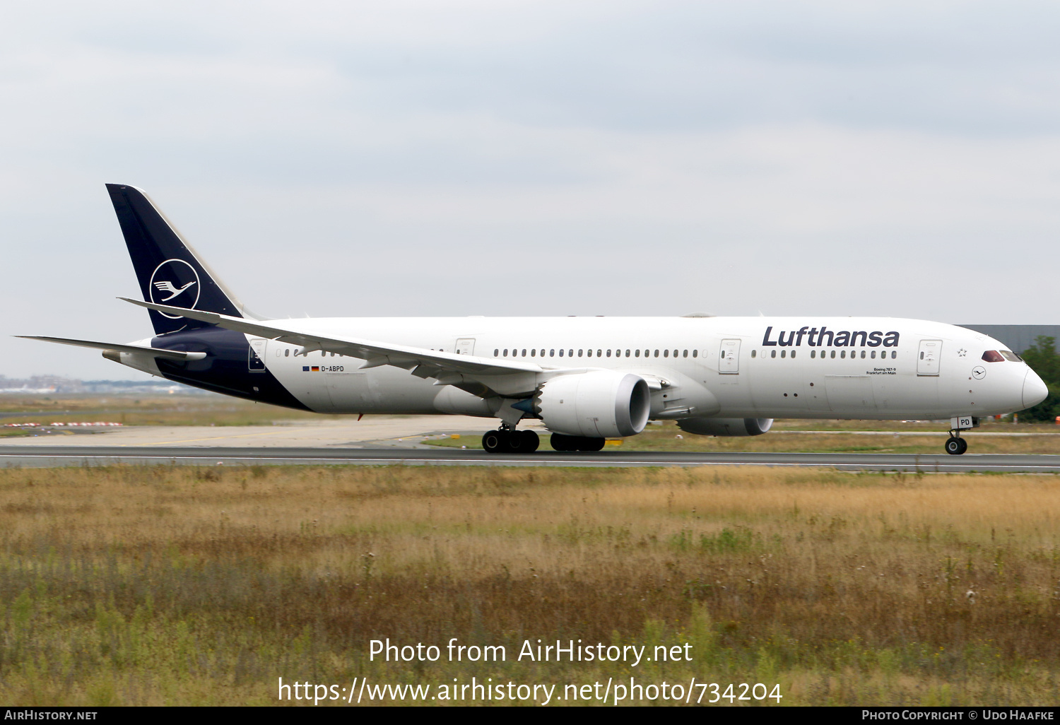 Aircraft Photo of D-ABPD | Boeing 787-9 Dreamliner | Lufthansa | AirHistory.net #734204