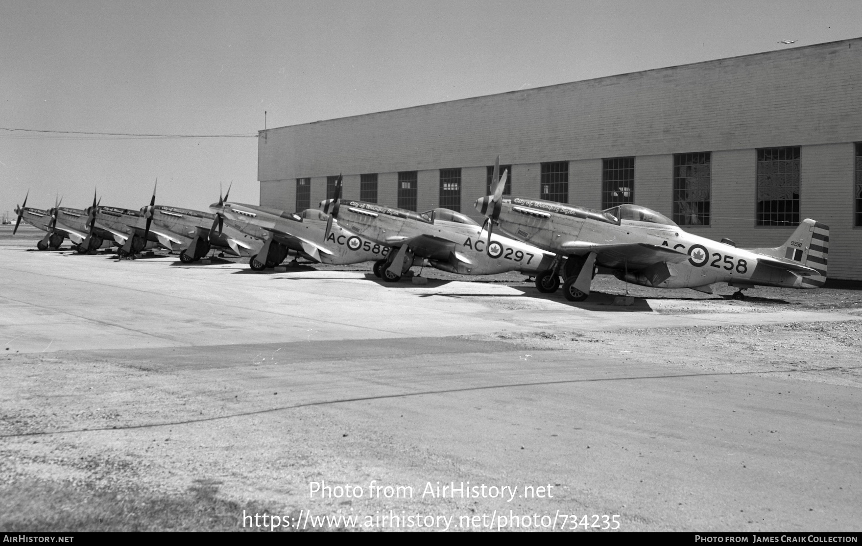 Aircraft Photo of 9258 | North American P-51D Mustang Mk4 | Canada - Air Force | AirHistory.net #734235