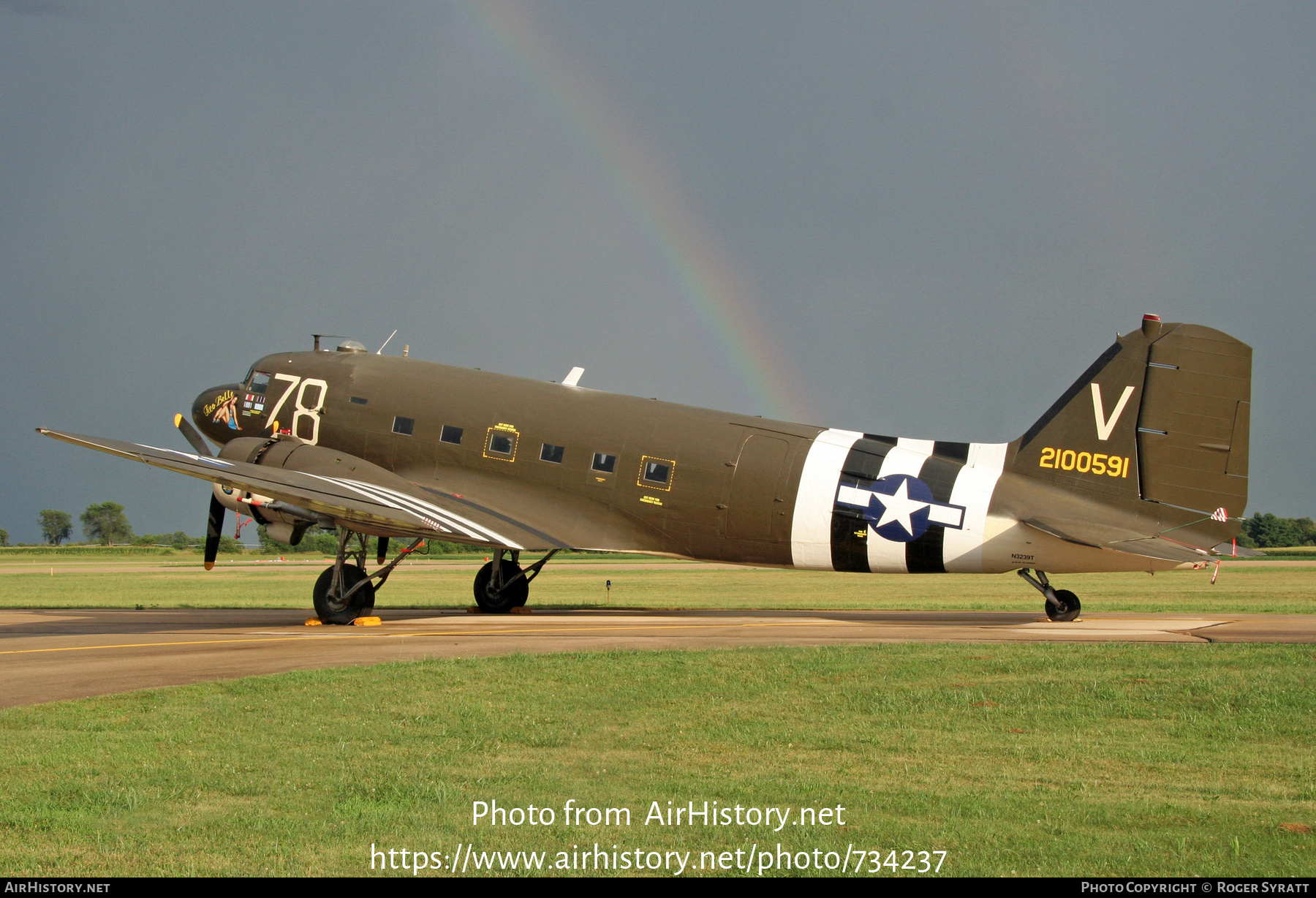 Aircraft Photo of N3239T / 2100591 | Douglas C-47A Skytrain | USA - Air Force | AirHistory.net #734237