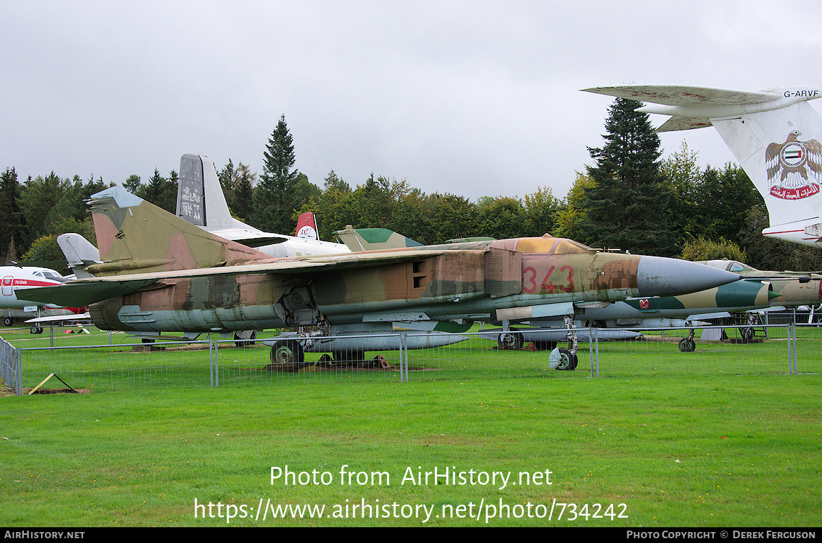 Aircraft Photo of 2019 / 343 | Mikoyan-Gurevich MiG-23ML | Germany - Air Force | AirHistory.net #734242