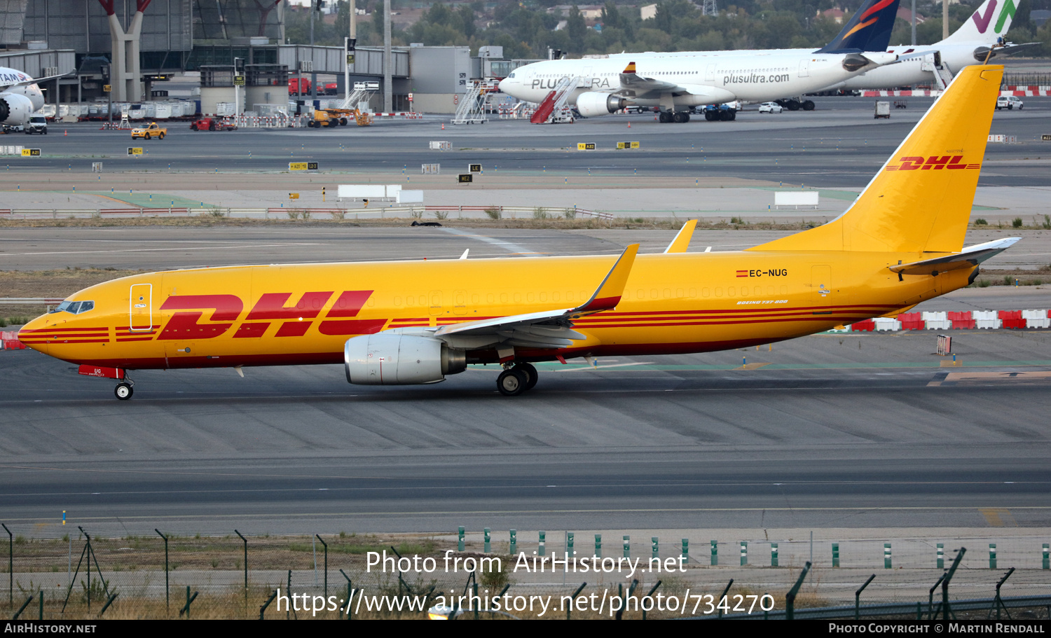 Aircraft Photo of EC-NUG | Boeing 737-883(BDSF) | DHL International | AirHistory.net #734270