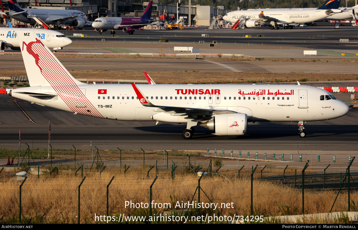 Aircraft Photo of TS-IMZ | Airbus A320-251N | Tunisair | AirHistory.net #734295