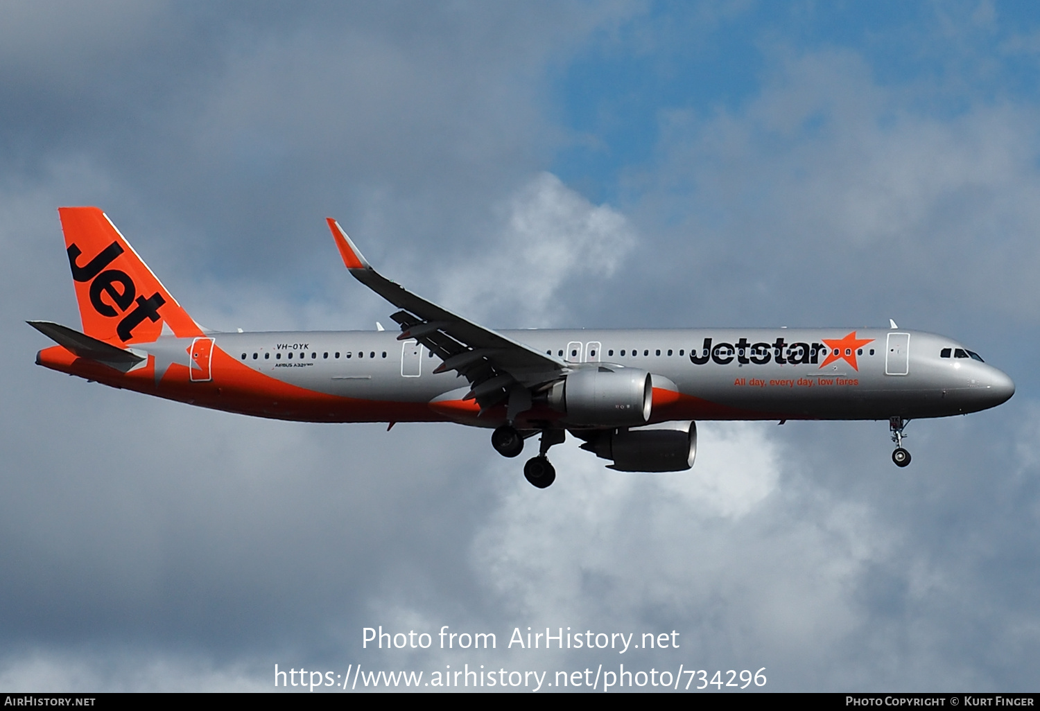 Aircraft Photo of VH-OYK | Airbus A321-251NX | Jetstar Airways | AirHistory.net #734296