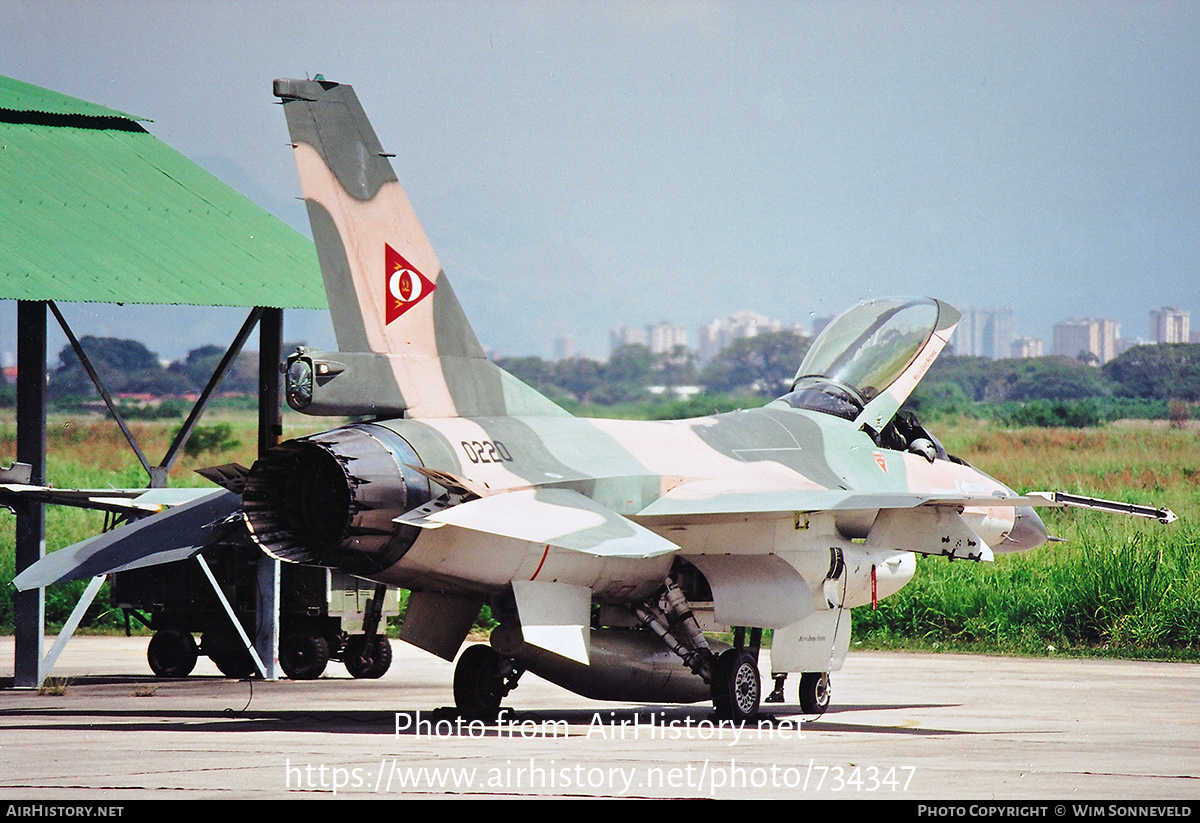 Aircraft Photo of 0220 | General Dynamics F-16A Fighting Falcon | Venezuela - Air Force | AirHistory.net #734347