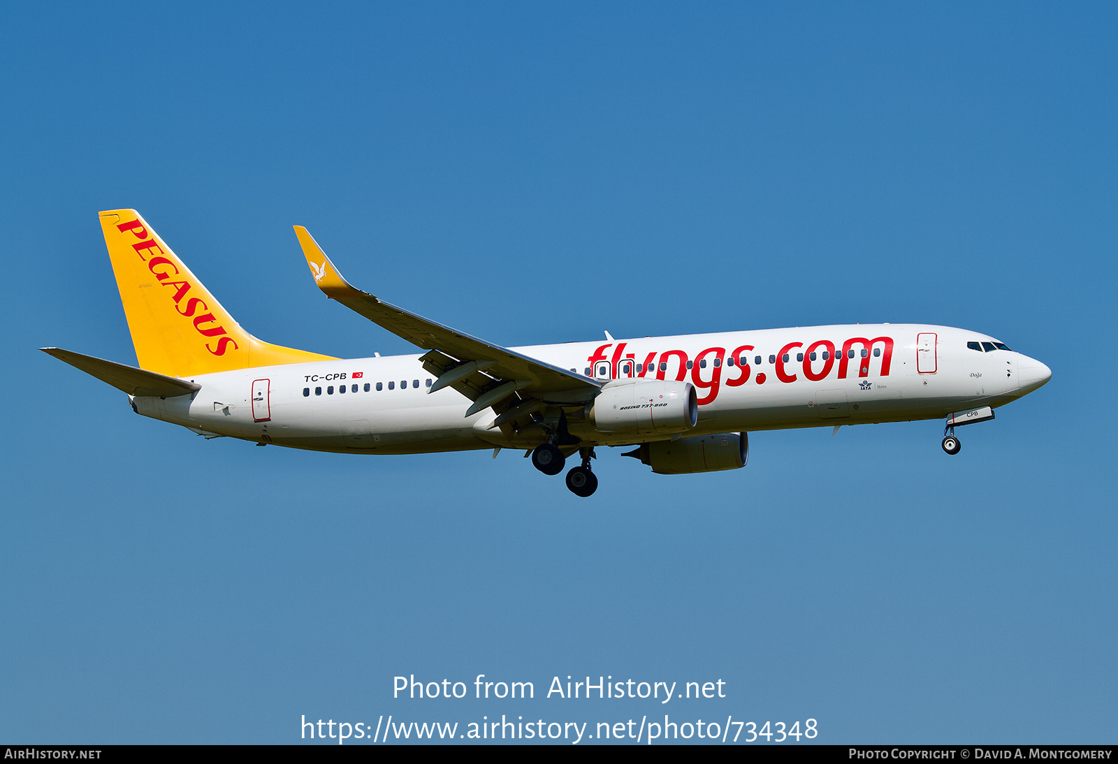 Aircraft Photo of TC-CPB | Boeing 737-82R | Pegasus Airlines | AirHistory.net #734348