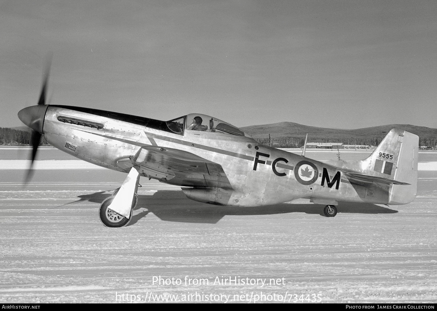 Aircraft Photo of 9555 | North American P-51D Mustang Mk4 | Canada - Air Force | AirHistory.net #734435