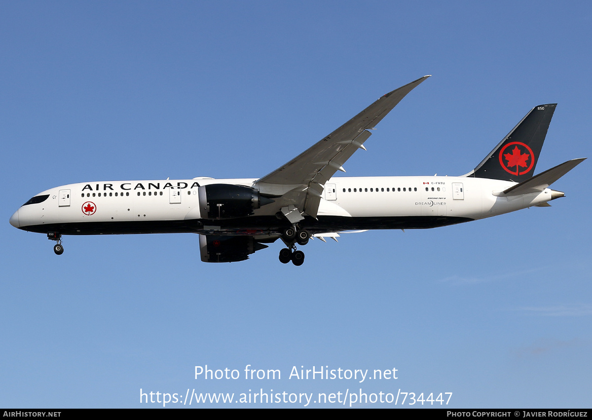 Aircraft Photo of C-FRTU | Boeing 787-9 Dreamliner | Air Canada ...