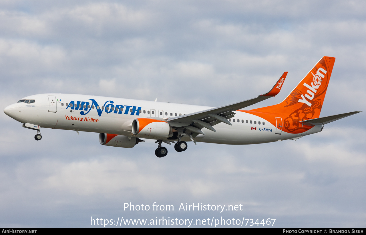 Aircraft Photo of C-FNYA | Boeing 737-8AL | Air North | AirHistory.net #734467