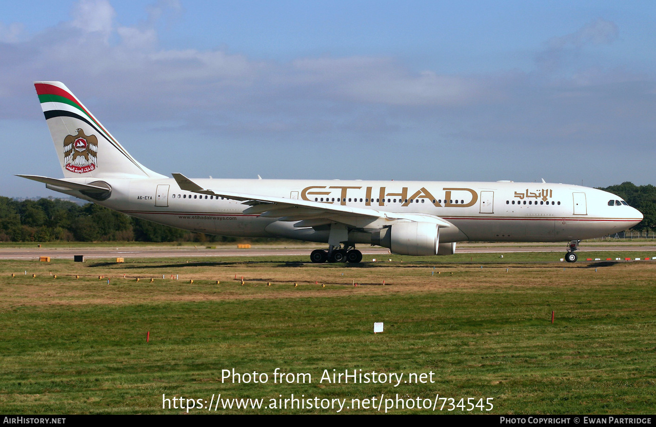 Aircraft Photo of A6-EYA | Airbus A330-223 | Etihad Airways | AirHistory.net #734545