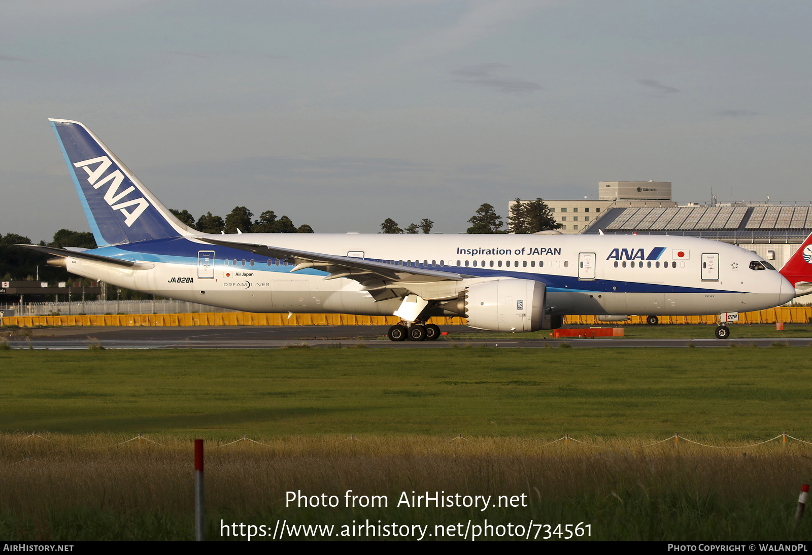 Aircraft Photo of JA828A | Boeing 787-8 Dreamliner | All Nippon Airways - ANA | AirHistory.net #734561