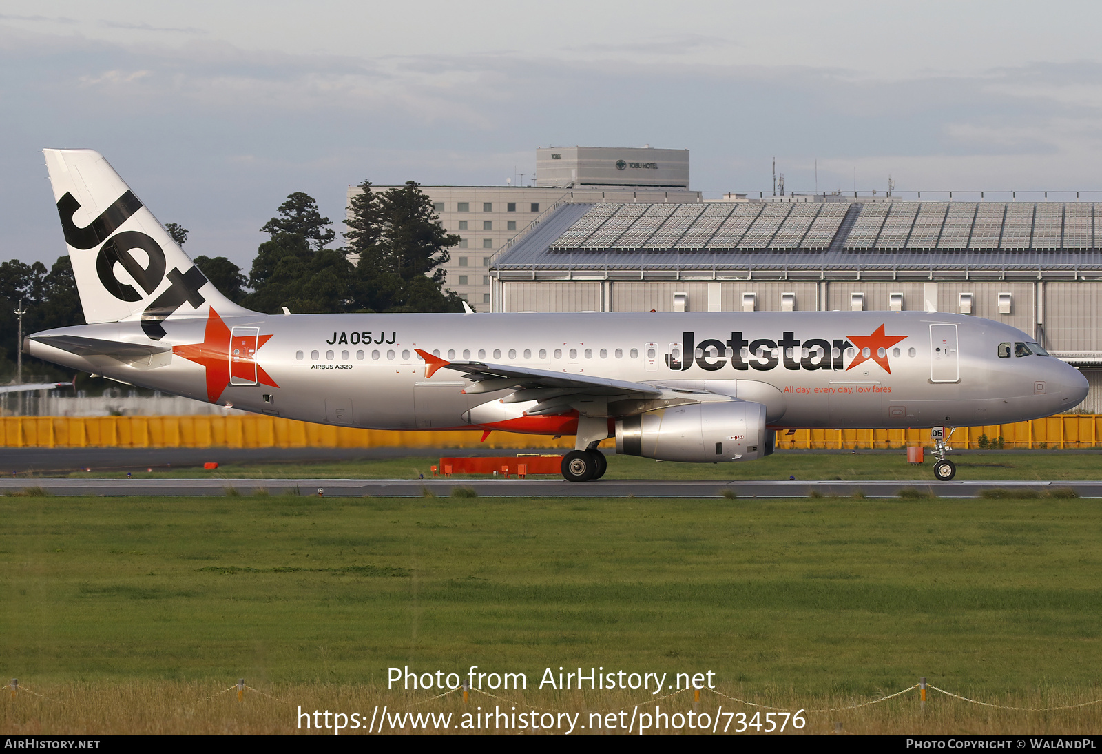 Aircraft Photo of JA05JJ | Airbus A320-232 | Jetstar Airways | AirHistory.net #734576