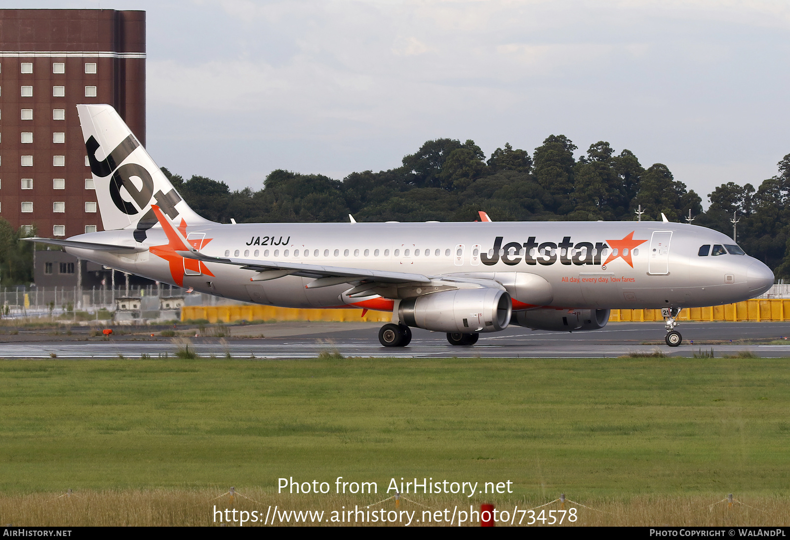 Aircraft Photo of JA21JJ | Airbus A320-232 | Jetstar Airways | AirHistory.net #734578