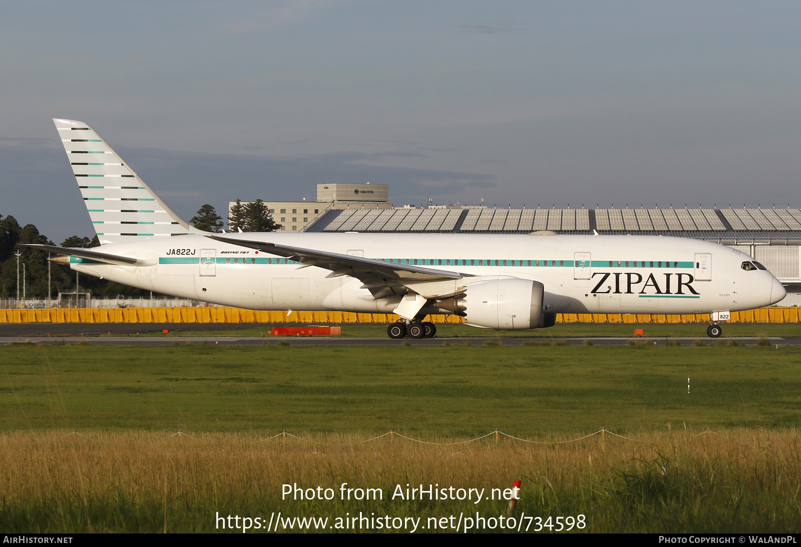 Aircraft Photo of JA822J | Boeing 787-8 Dreamliner | ZipAir | AirHistory.net #734598