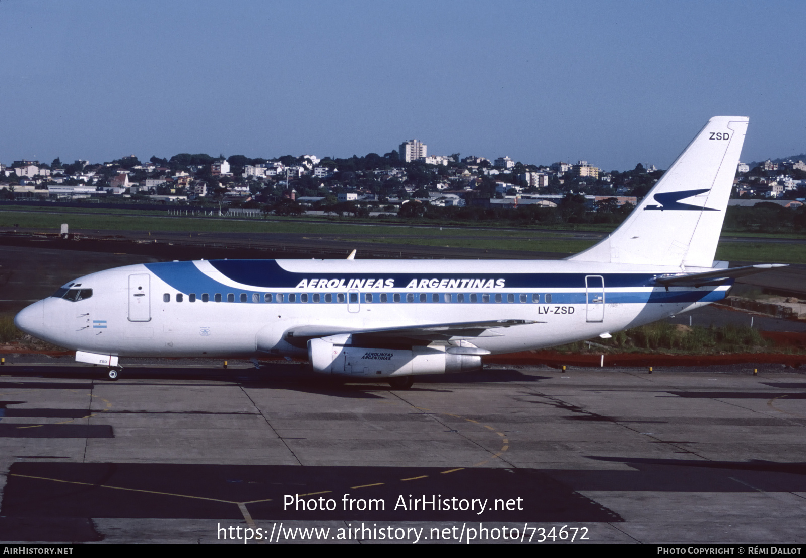 Aircraft Photo of LV-ZSD | Boeing 737-236/Adv | Aerolíneas Argentinas | AirHistory.net #734672