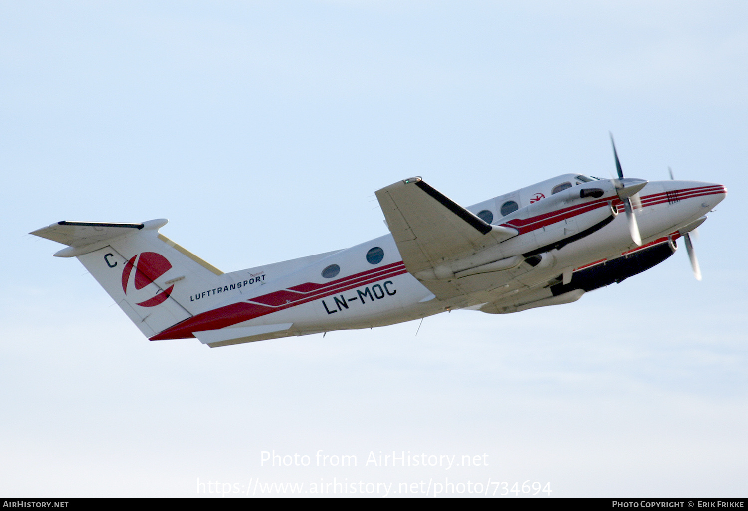 Aircraft Photo of LN-MOC | Beechcraft B200 King Air | Lufttransport | AirHistory.net #734694