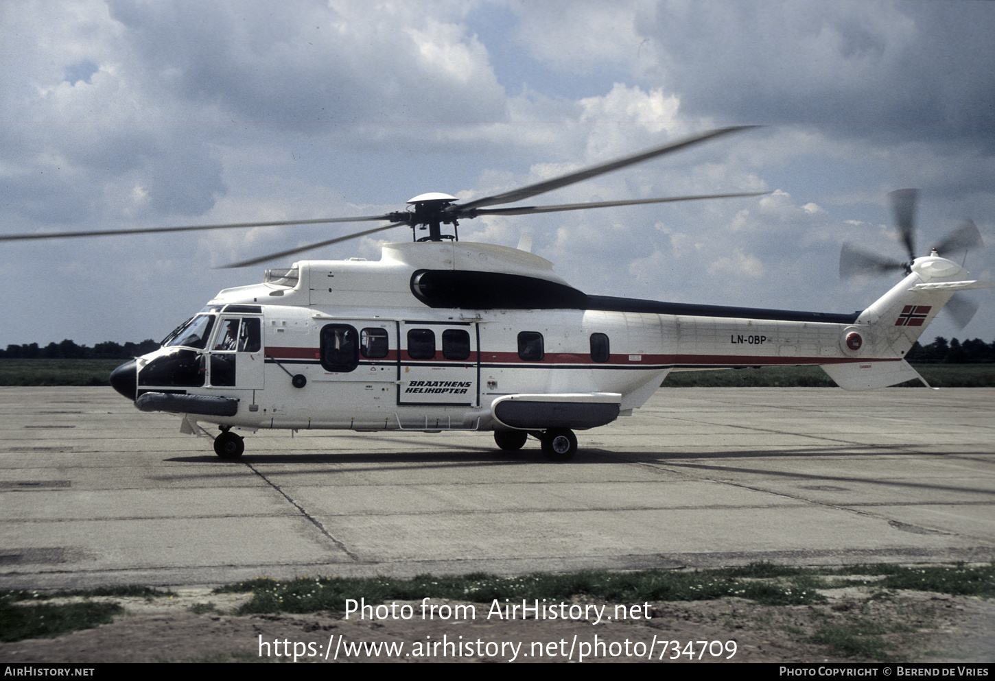 Aircraft Photo of LN-OBP | Aerospatiale AS-332L Super Puma | Braathens Helikopter | AirHistory.net #734709