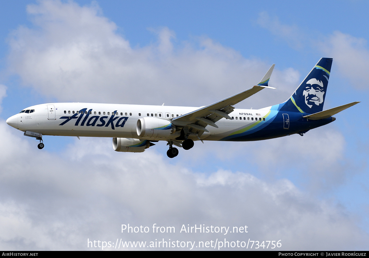 Aircraft Photo of N709AL | Boeing 737-9 Max 9 | Alaska Airlines | AirHistory.net #734756