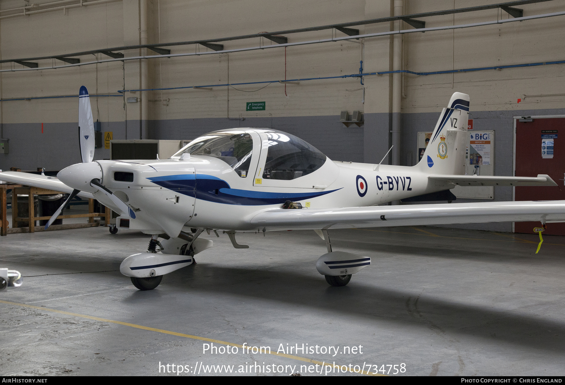 Aircraft Photo of G-BYVZ | Grob G-115E Tutor | UK - Air Force | AirHistory.net #734758