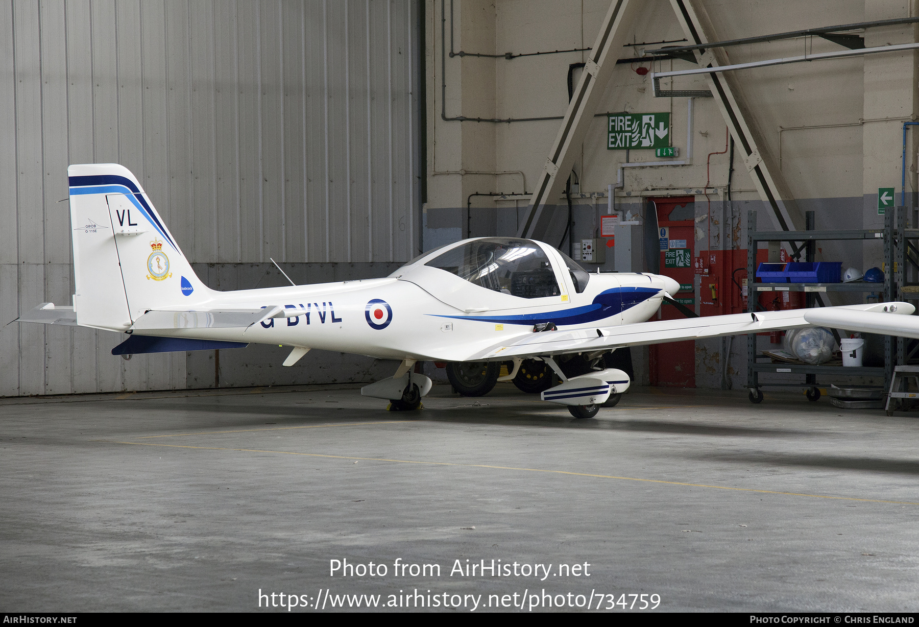 Aircraft Photo of G-BYVL | Grob G-115E Tutor | AirHistory.net #734759