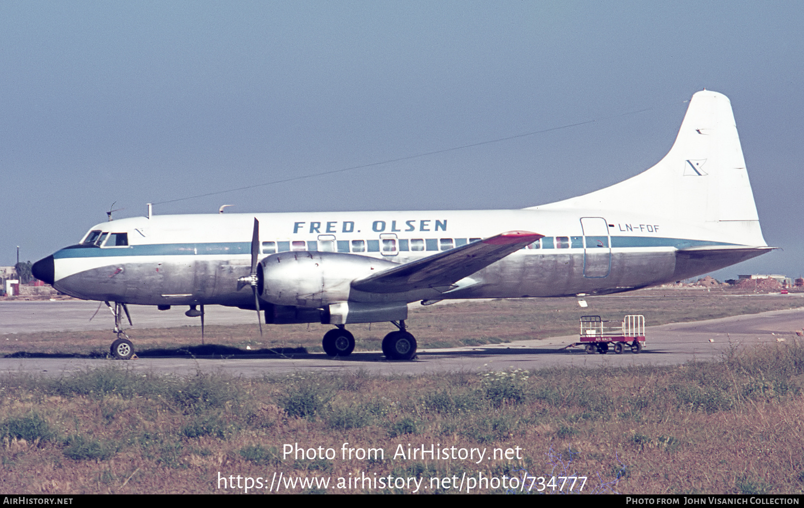 Aircraft Photo of LN-FOF | Convair 340-32 | Fred Olsen Airtransport | AirHistory.net #734777