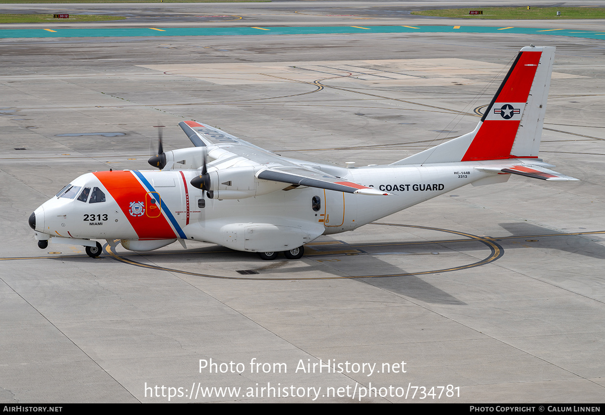 Aircraft Photo of 2313 | CASA/IPTN HC-144B Ocean Sentry | USA - Coast Guard | AirHistory.net #734781