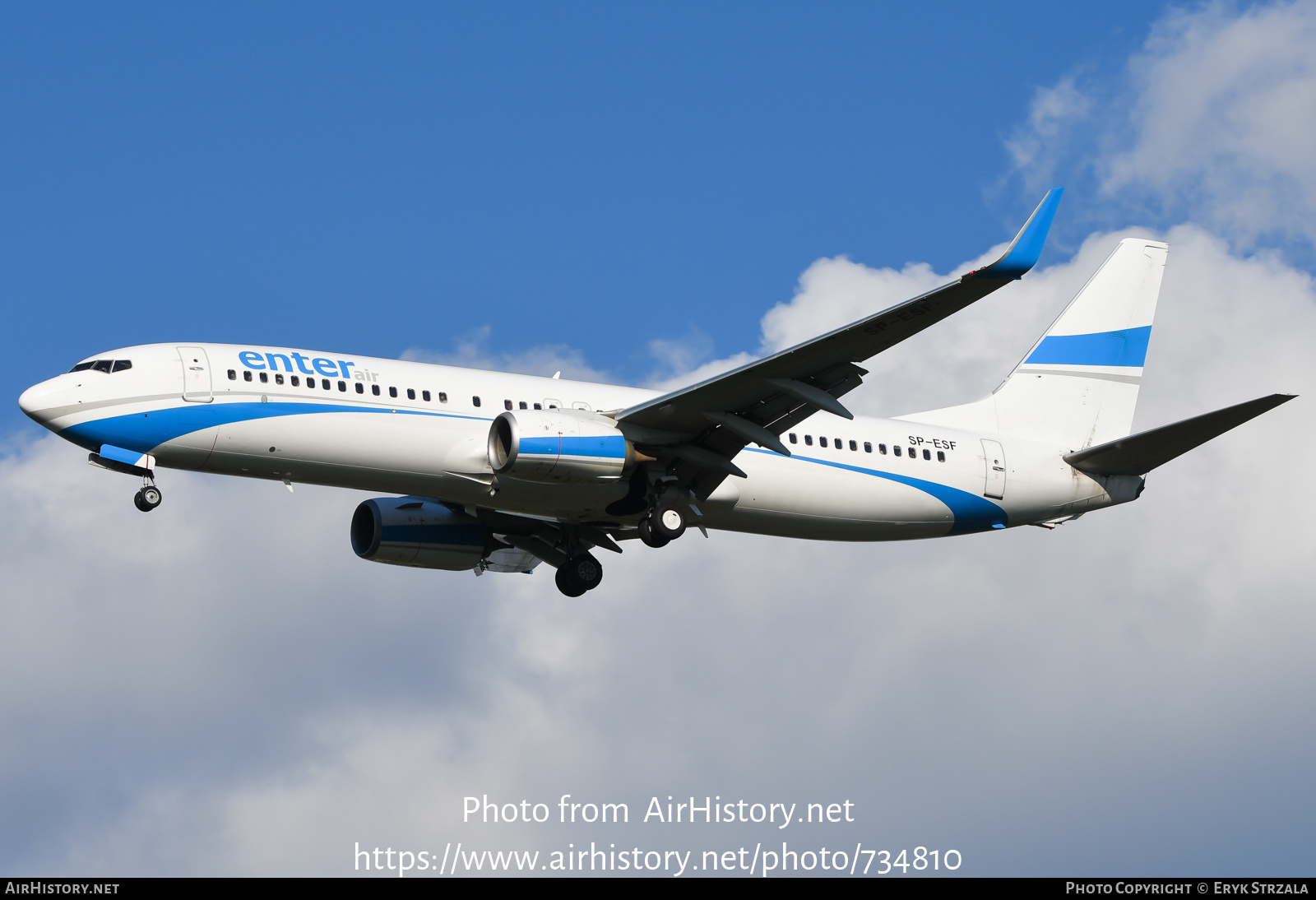 Aircraft Photo of SP-ESF | Boeing 737-8AS | Enter Air | AirHistory.net #734810