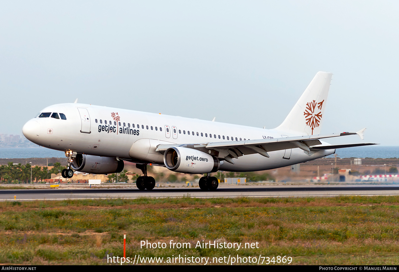 Aircraft Photo of LY-COB | Airbus A320-232 | GetJet Airlines | AirHistory.net #734869