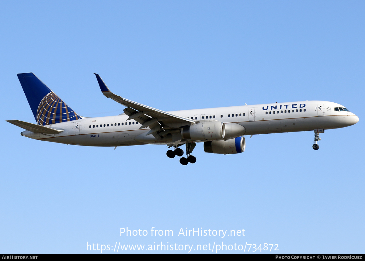 Aircraft Photo of N14118 | Boeing 757-224 | United Airlines | AirHistory.net #734872