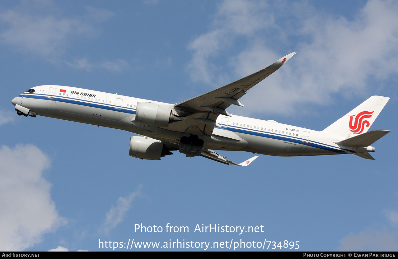 Aircraft Photo of B-321M | Airbus A350-941 | Air China | AirHistory.net #734895