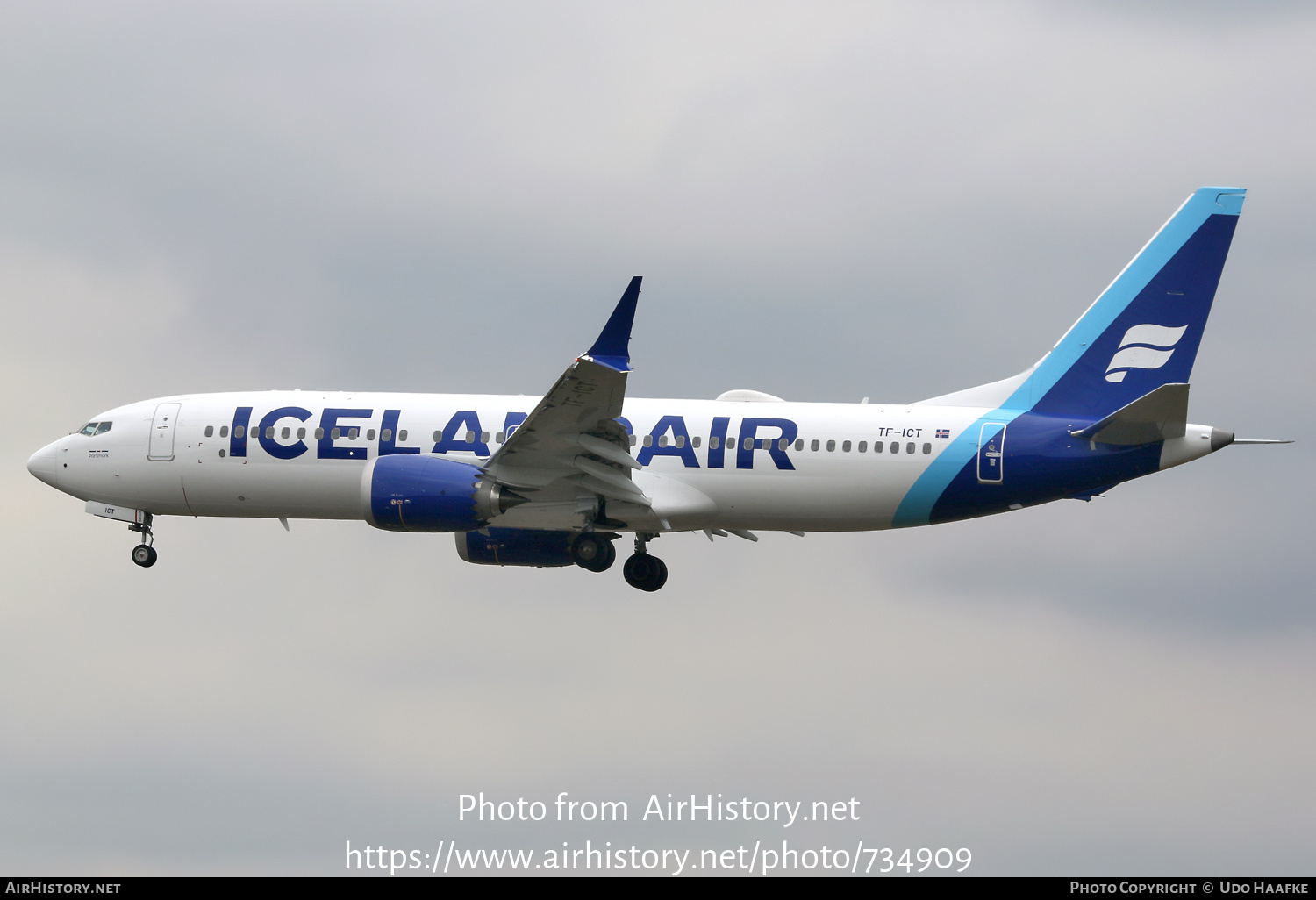 Aircraft Photo of TF-ICT | Boeing 737-8 Max 8 | Icelandair | AirHistory.net #734909