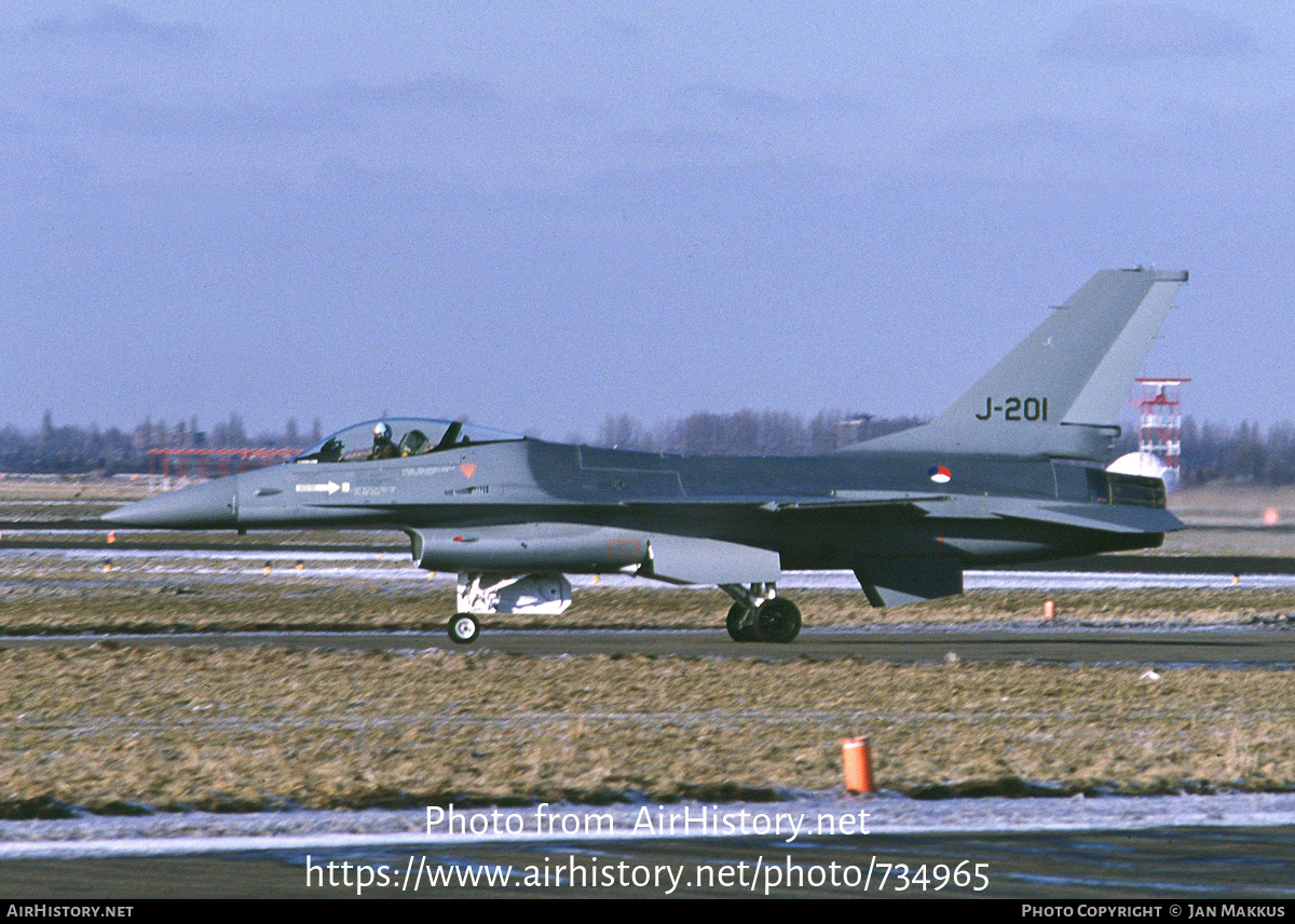 Aircraft Photo of J-201 | General Dynamics F-16AM Fighting Falcon | Netherlands - Air Force | AirHistory.net #734965