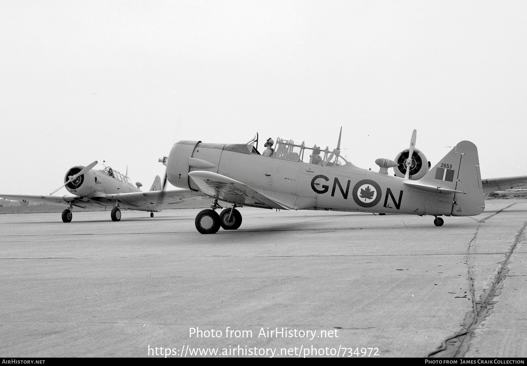 Aircraft Photo of 2653 | North American AT-16 Harvard IIA | Canada - Air Force | AirHistory.net #734972